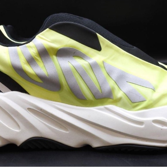 NIB Adidas Yeezy Boost 700 MNVN Size 12 Laceless “Phosphor” - Picture 1 of 10